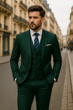 Costume homme 3 pièces, veste, gilet et pantalon, neuf coloris