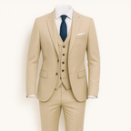 Costume homme 3 pièces, veste, gilet et pantalon, neuf coloris, kaki