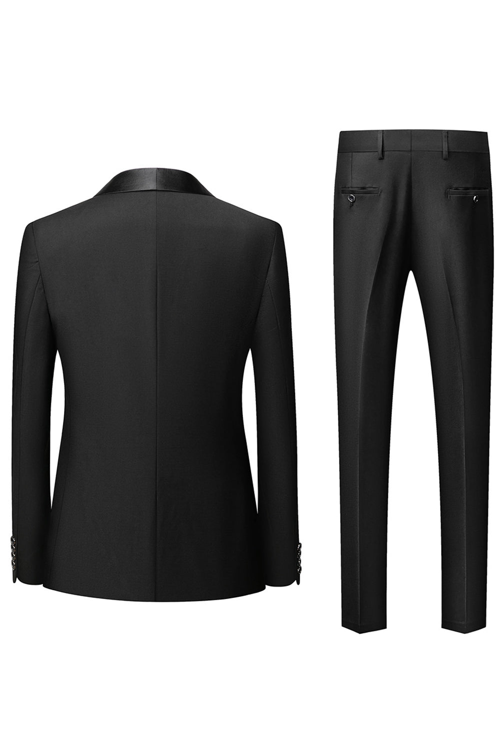 Costume homme avec veste, pantalon et écharpe assortie, onze coloris