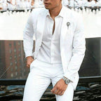 Costume homme blanc coupe slim, du XS au 2XL