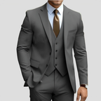 Costume trois pièces homme coupe slim, treize coloris, gris 2