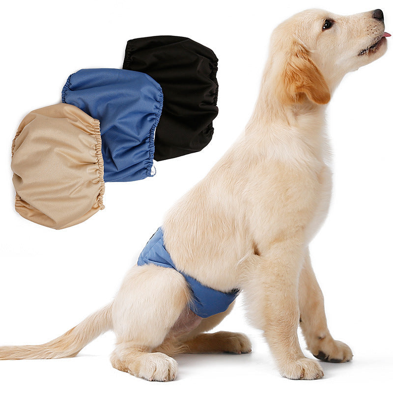 Couche pour chien mâle réglable, trois coloris, du XS au XXL