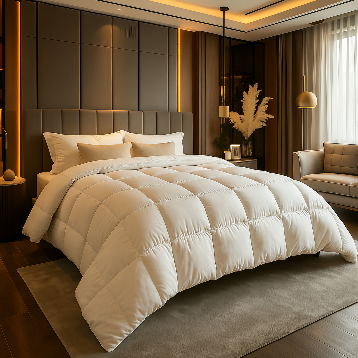 Couette en duvet d'oie, trois formats et trois épaisseurs