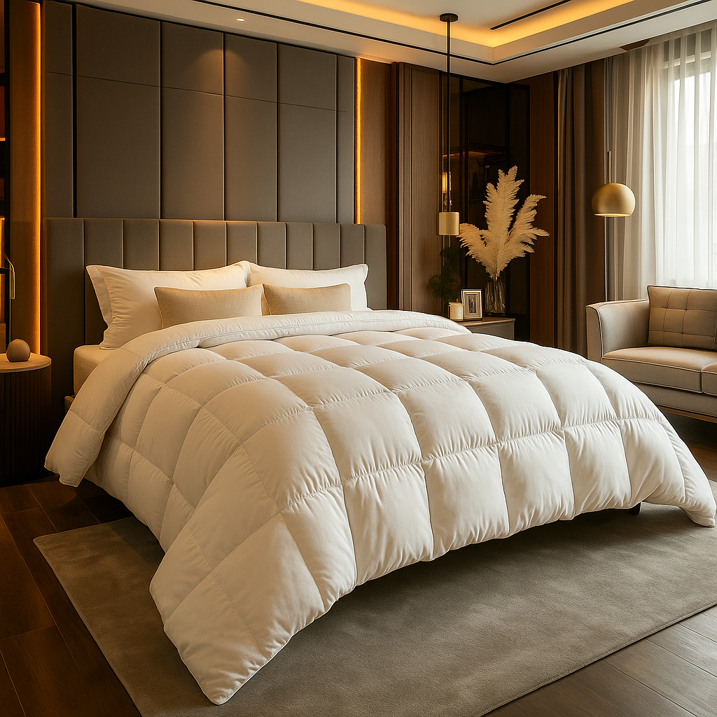 Couette en duvet d'oie, trois formats et trois épaisseurs