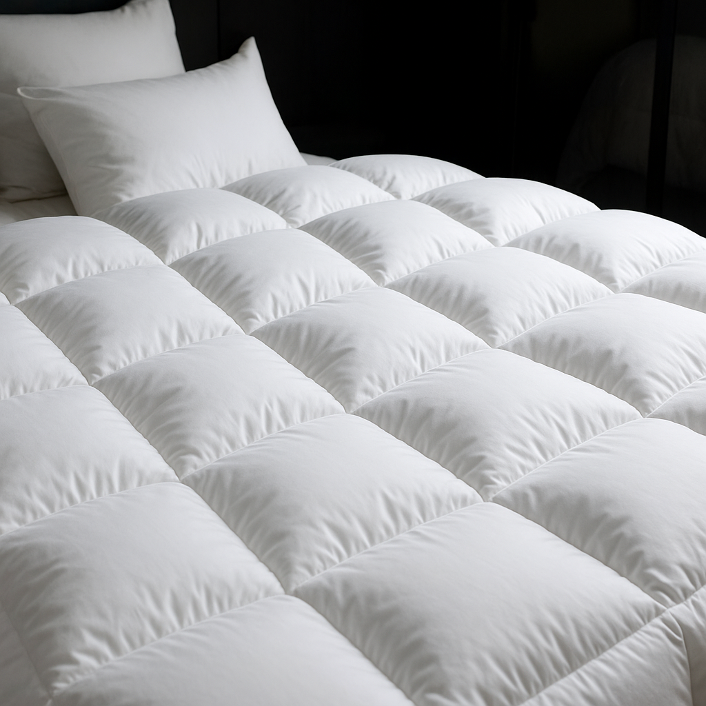 Couette en duvet d'oie, trois formats et trois épaisseurs