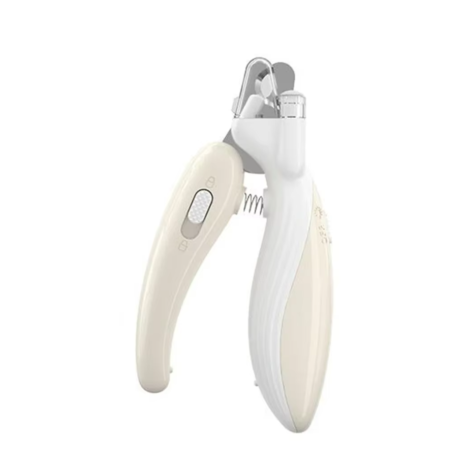 Coupe-griffes pour chien et chat avec lumière LED, lames demi-lune, curry