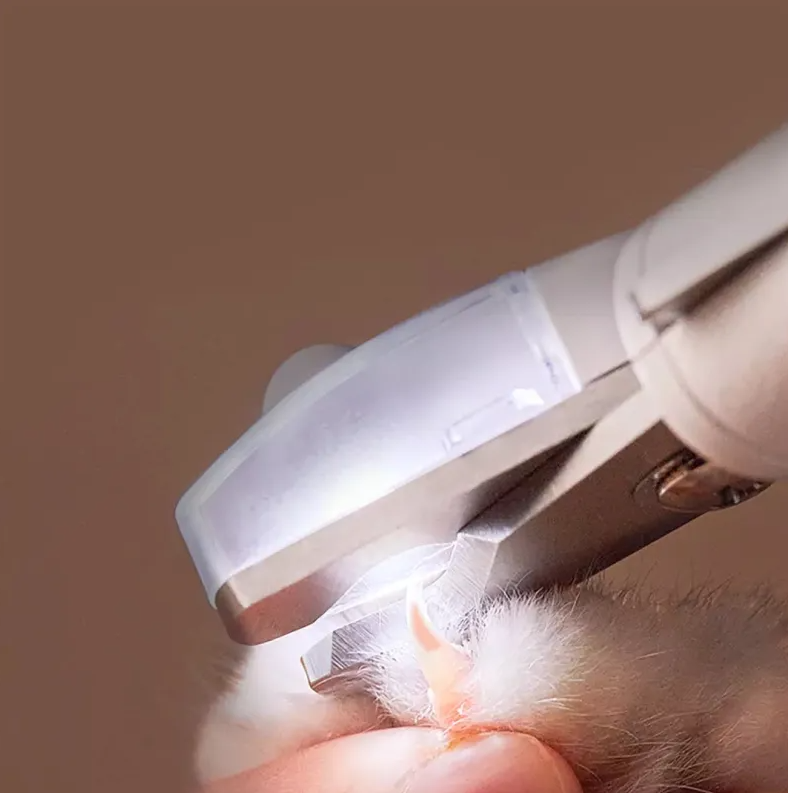 Coupe-griffes électrique pour chien et chat, blanc