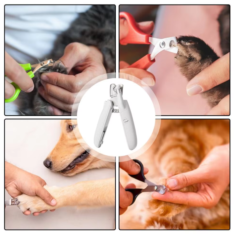 Coupe-griffes électrique pour chien et chat, blanc