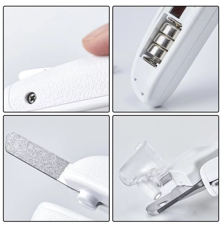 Coupe-griffes électrique pour chien et chat, blanc