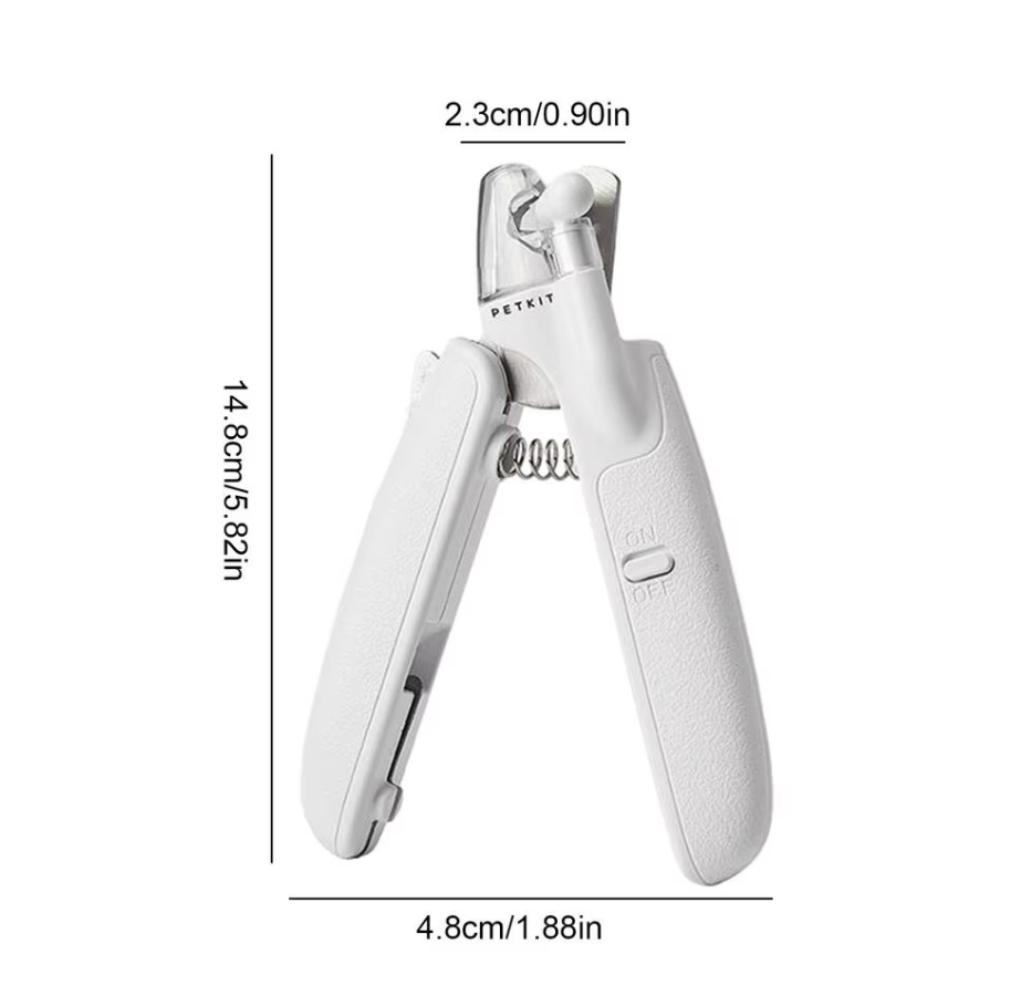 Coupe-griffes électrique pour chien et chat, blanc