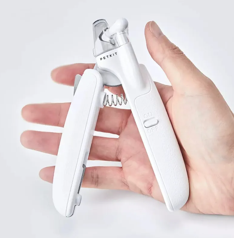 Coupe-griffes électrique pour chien et chat, blanc