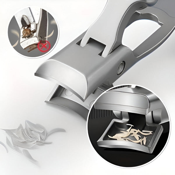 Coupe-ongles de voyage compact, lame en acier inoxydable