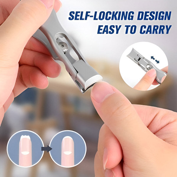 Coupe-ongles de voyage compact, lame en acier inoxydable
