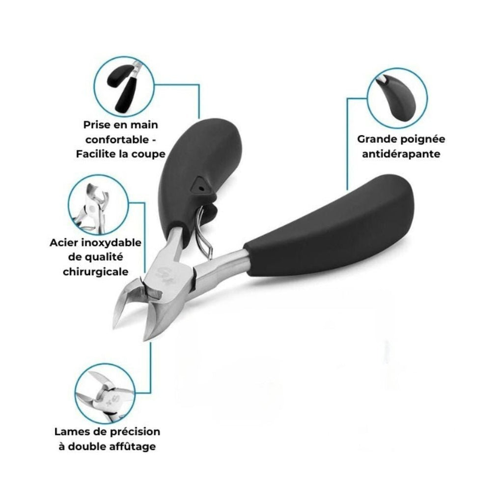 Coupe-ongles de précision en acier inoxydable, poignée ergonomique