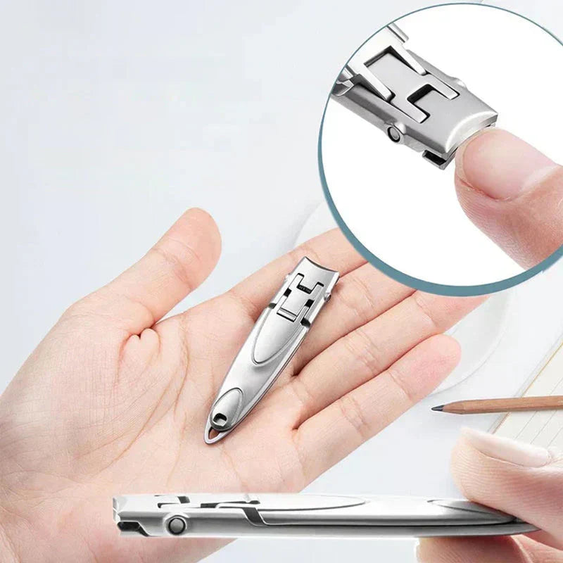 Coupe-ongles en acier inoxydable, prise antidérapante, compact