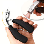 Coupe-ongles en acier inoxydable, poignées antidérapantes