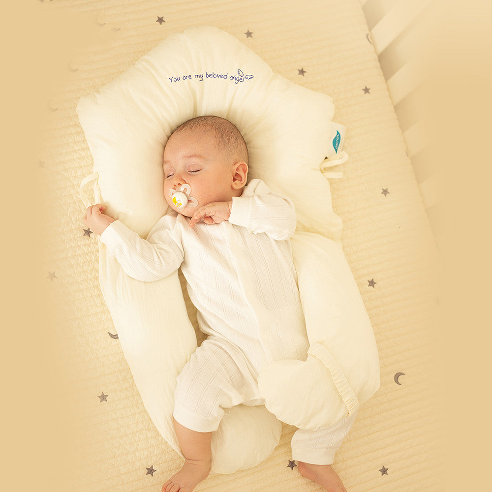 Coussin enveloppant pour bébé en coton, côtés réglables