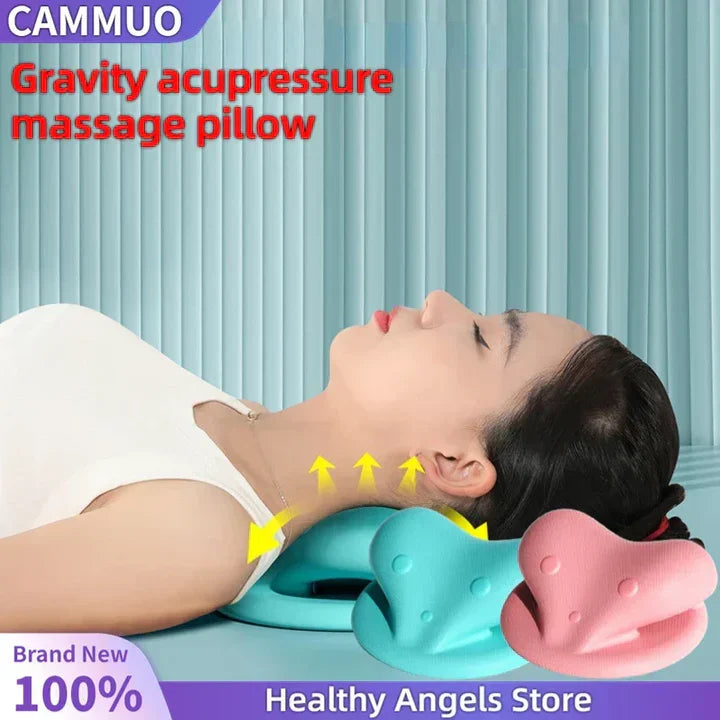 Coussin cervical en forme de V à picots, cinq coloris