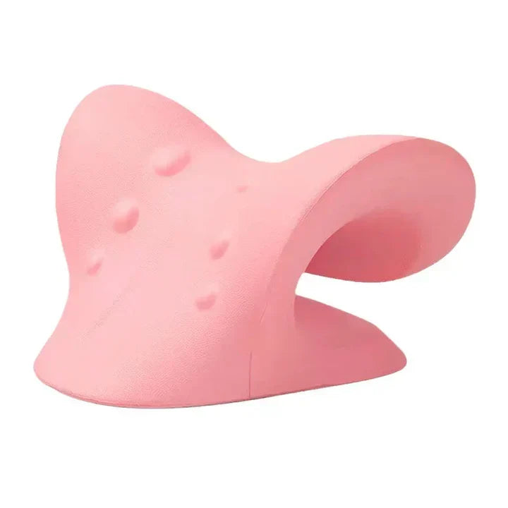 Coussin cervical en forme de V à picots, cinq coloris, rose