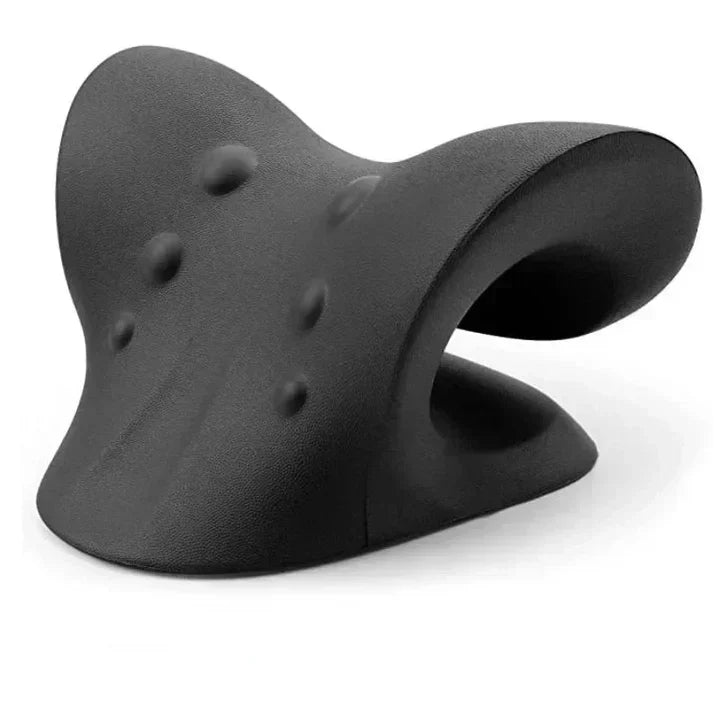 Coussin cervical en forme de V à picots, cinq coloris, noir