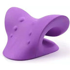 Coussin cervical en forme de V à picots, cinq coloris, lilas