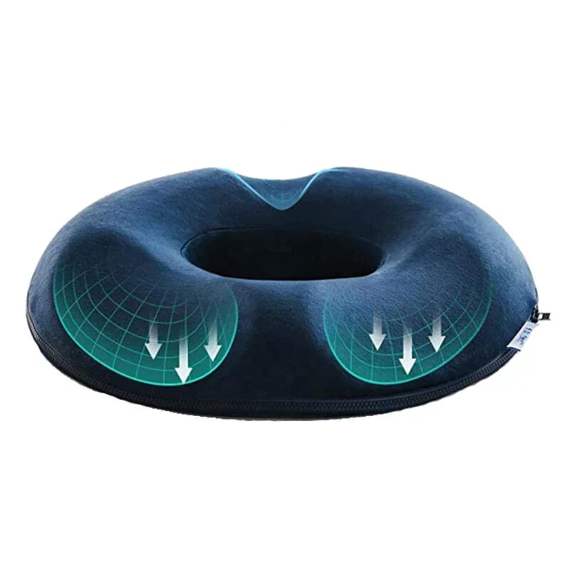Coussin d'assise ergonomique en forme de U, avec poignée