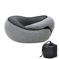 Coussin de voyage en U, mousse à mémoire de forme, 290 g, gris