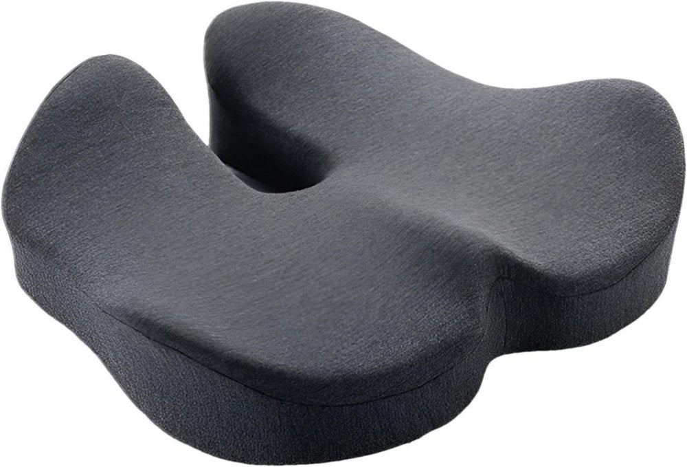 Coussin d'assise ergonomique à découpe centrale, mousse haute densité