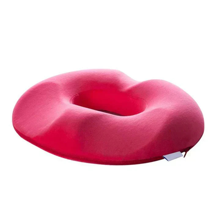 Coussin d'assise ergonomique en mousse à mémoire de forme, rose
