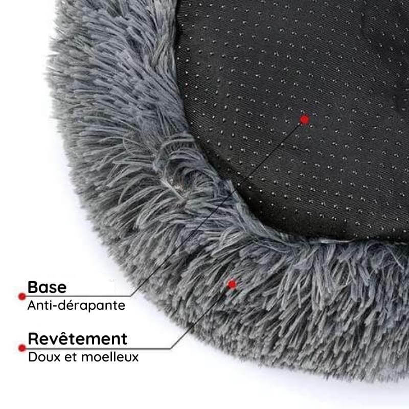 Coussin rond pour chat, rembourrage moelleux, de 40 à 100 cm