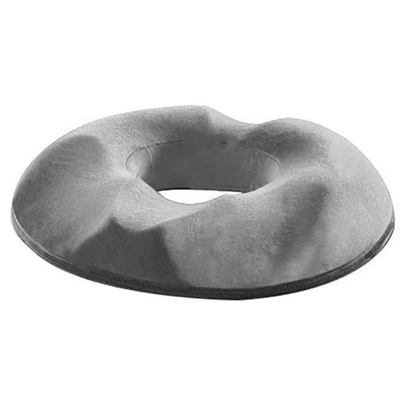 Coussin d'assise orthopédique en mousse à mémoire de forme, gris