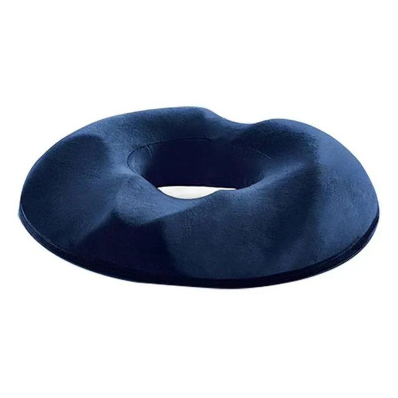 Coussin d'assise orthopédique en mousse à mémoire de forme, bleu