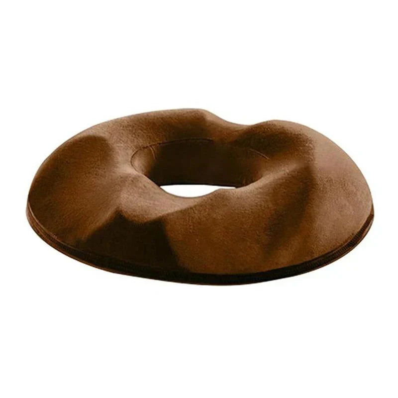 Coussin d'assise orthopédique en mousse à mémoire de forme, marron