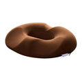 Coussin d'assise orthopédique en mousse à mémoire de forme, marron