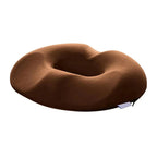 Coussin d'assise orthopédique en mousse à mémoire de forme, marron