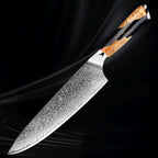 Couteau de chef style japonais, lame Damas VG10 de 8 pouces