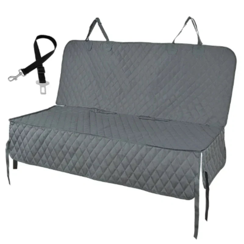 Housse de siège voiture pour chien, imperméable et antidérapante, gris
