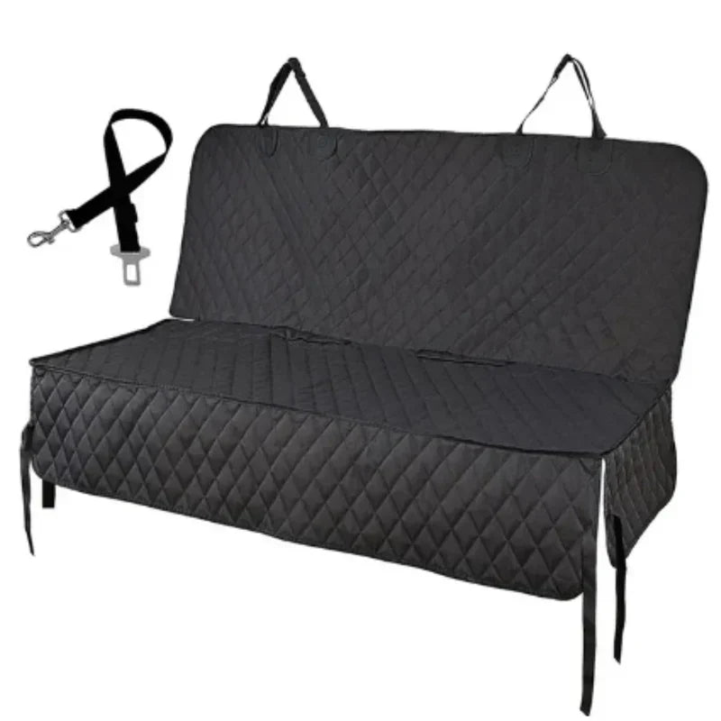 Housse de siège voiture pour chien, imperméable et antidérapante, noir