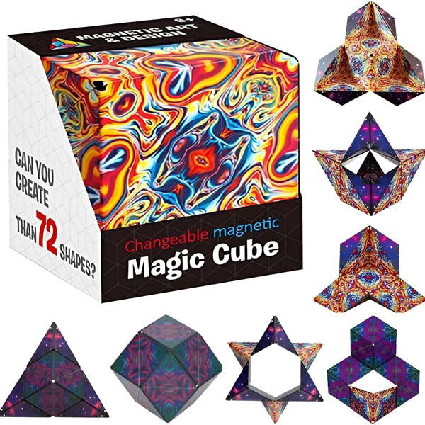 Cube casse-tête rotatif, jeu de réflexion en quatre thèmes