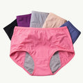 Culottes anti-fuites taille haute lavables, lot de cinq, lot de 5 : rose, noir, violet, beige, bleu marine