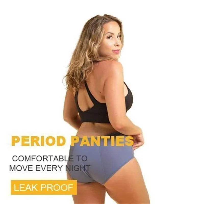 Culottes anti-fuites taille haute lavables, lot de cinq