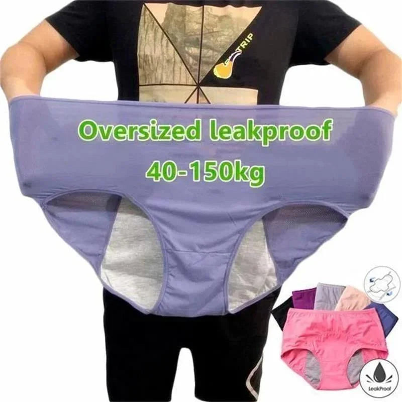 Culottes anti-fuites taille haute lavables, lot de cinq