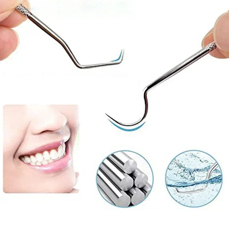 Cure-dents réutilisables en acier inoxydable avec étui