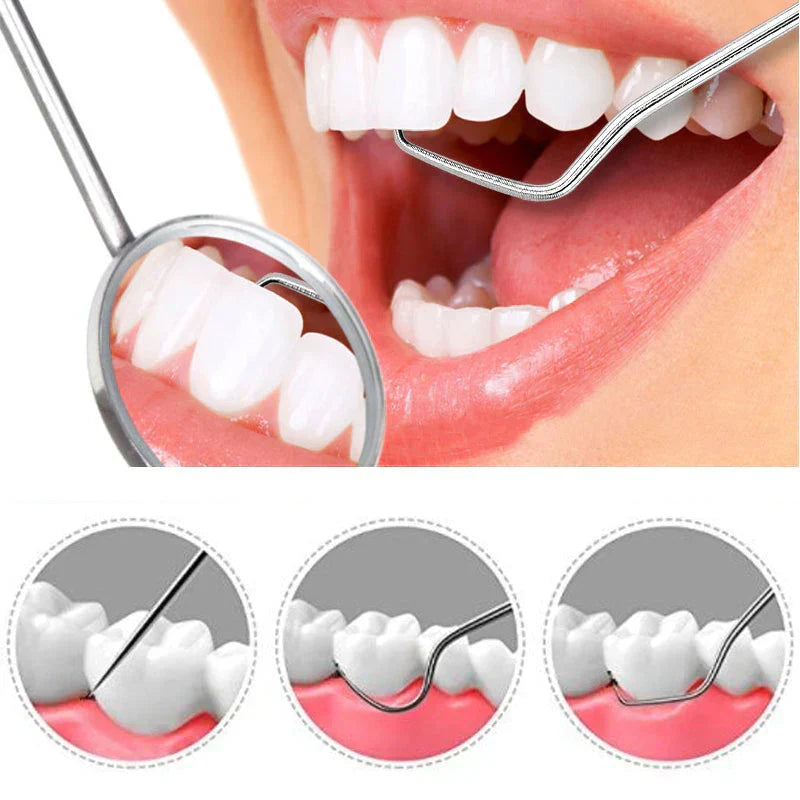 Cure-dents réutilisables en acier inoxydable avec étui