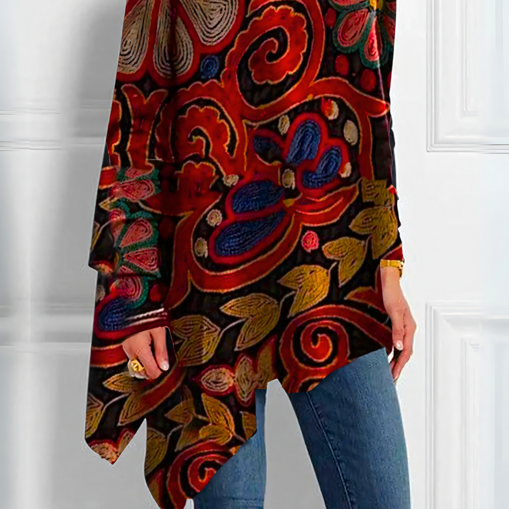 Débardeur femme rouge à motif vintage, du S au 5XL