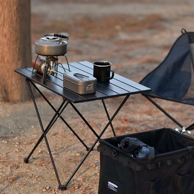 Table pliante de camping en aluminium, trois tailles