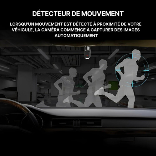 Dashcam voiture avec GPS, aide à la conduite et commande vocale