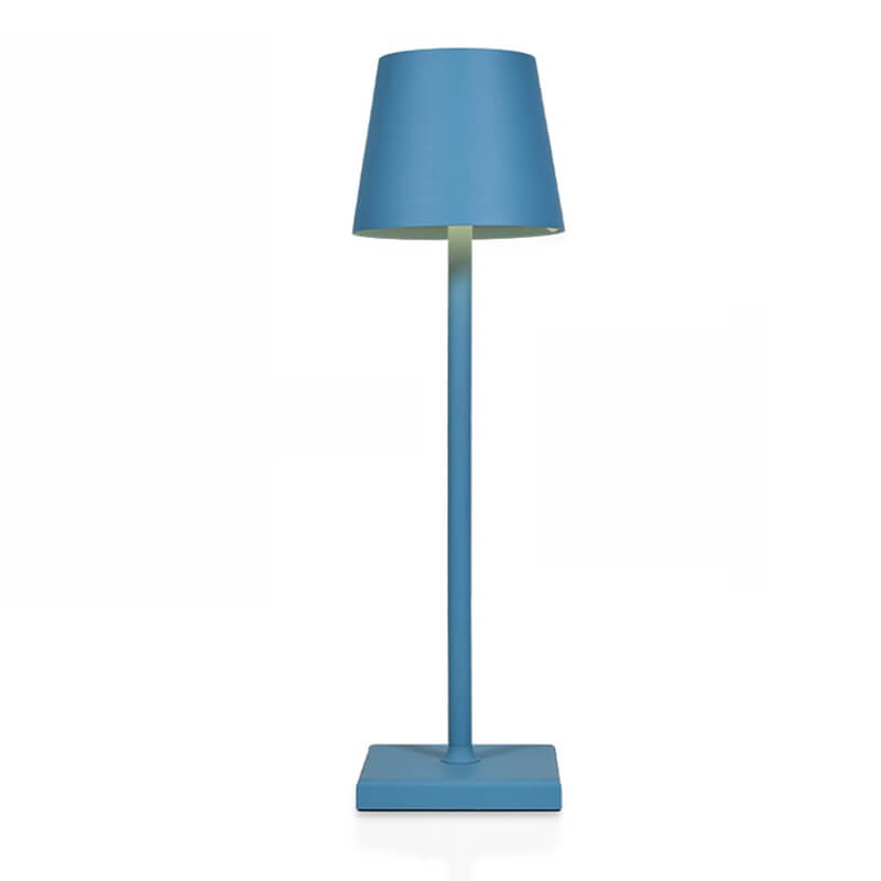 Lampe de table sans fil en aluminium, 28 heures d'autonomie, bleu