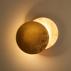 Applique murale effet éclipse, disque de 20 cm, style scandinave