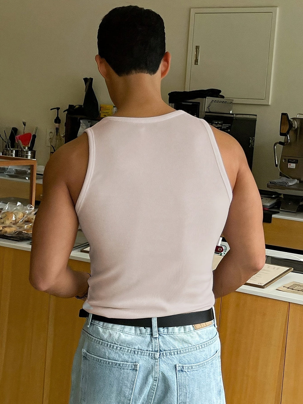 Débardeur homme coupe slim, cinq coloris, du S au 5XL